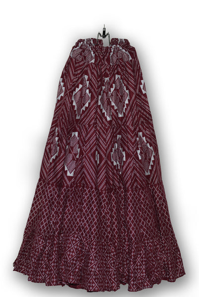 Combodeal - Silver assuit blockprint  burgundy skirt