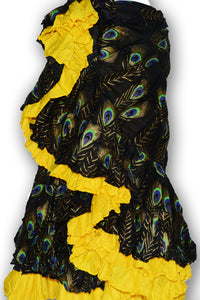 Combodeal - Peacock blockprint skirt