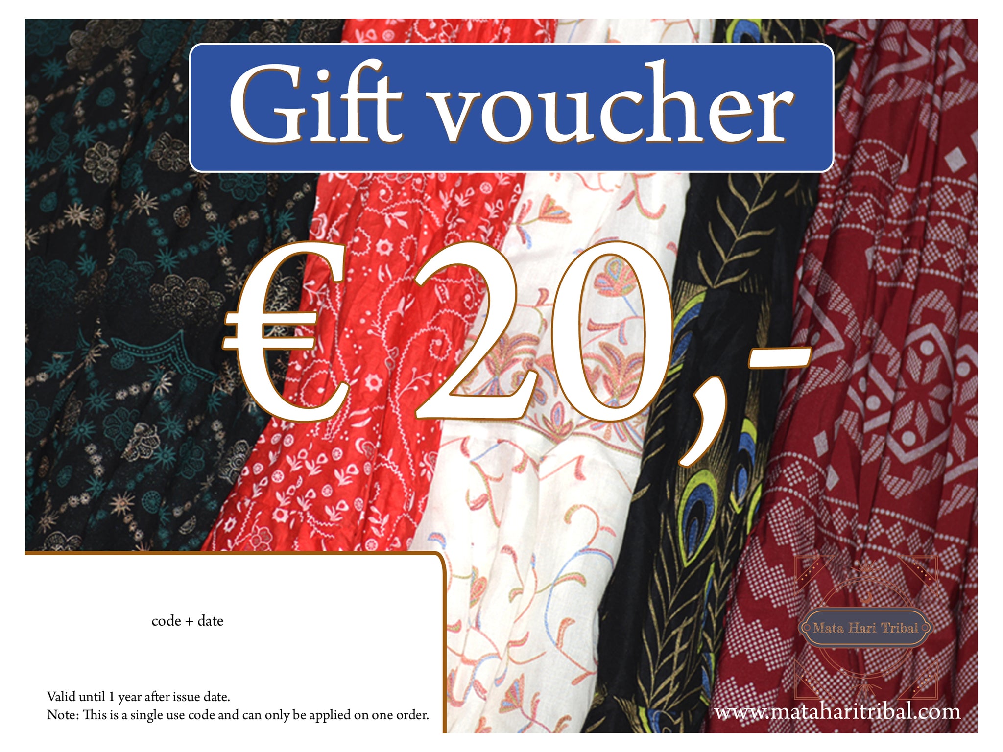 Gift Voucher €20,- printed