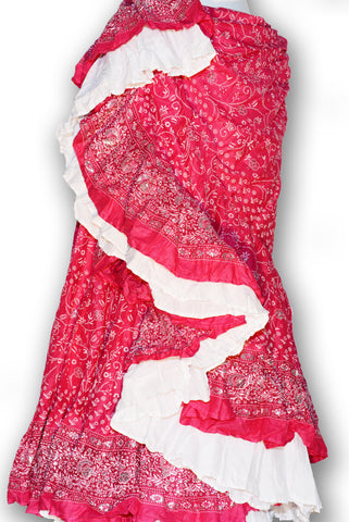 Combodeal -  bright pink jodha maharani skirt