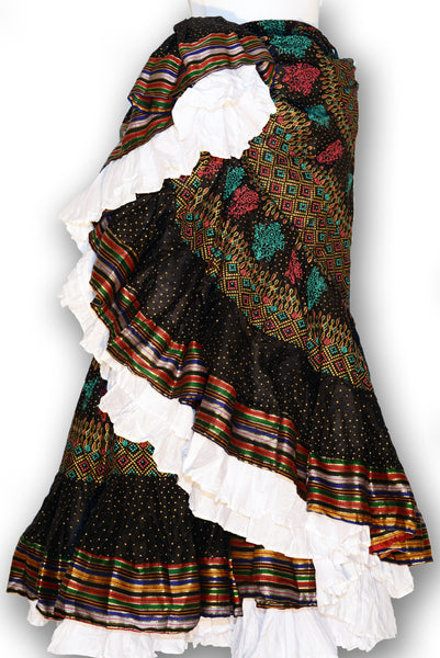 Combodeal - Polkadot skirt with Aishwarya Border