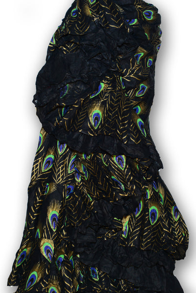 Combodeal - Peacock blockprint skirt